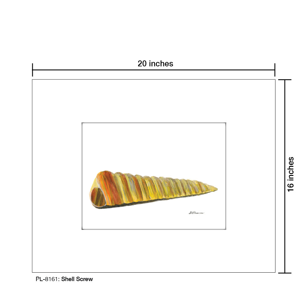 Shell Screw, Print (#8161)