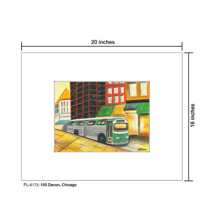 155 Devon, Chicago, Print (#8173)