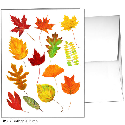 Collage Autumn, Greeting Card (8175)