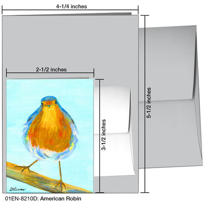 American Robin, Greeting Card (8210D)