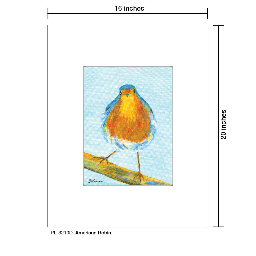 American Robin, Print (#8210D)