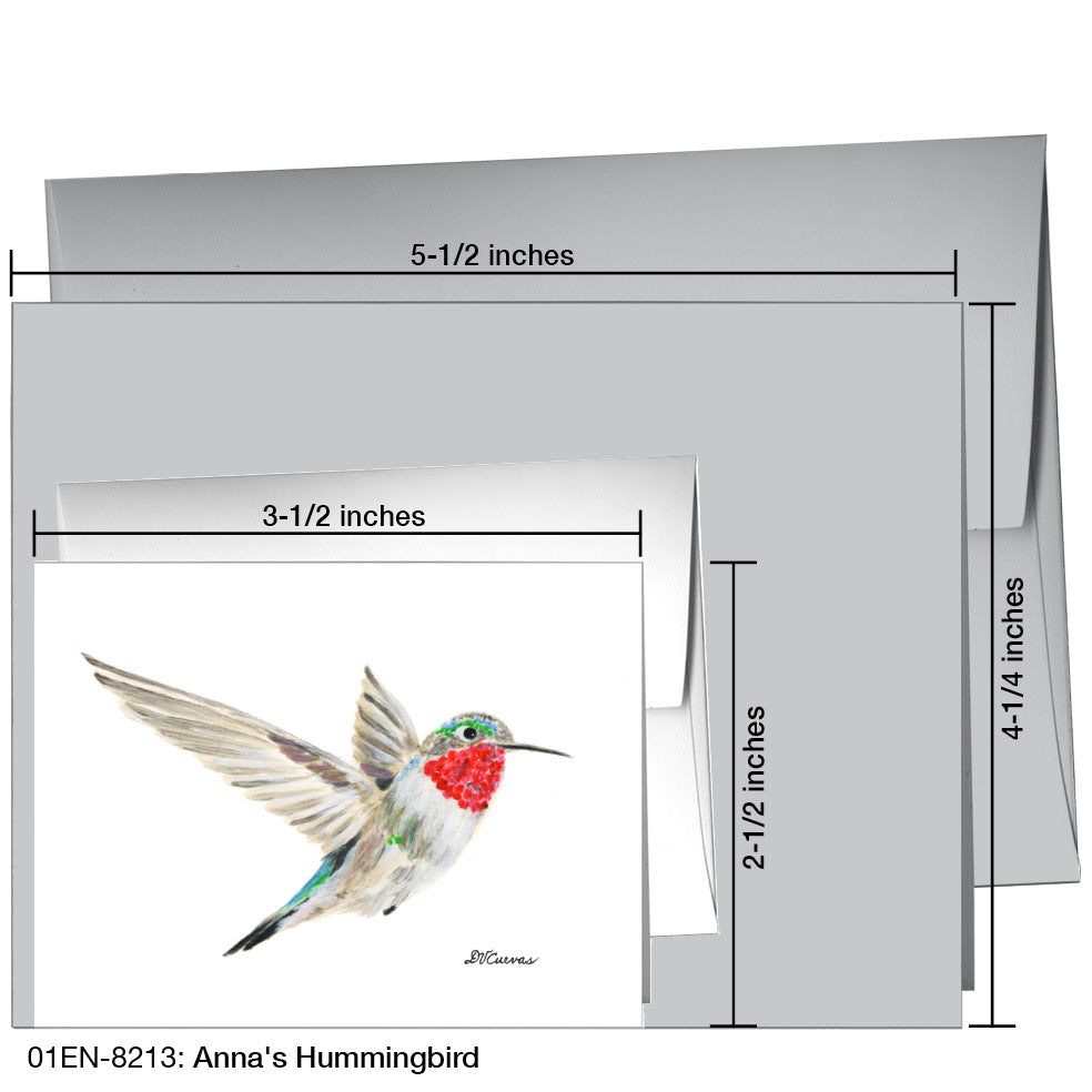 Anna's Hummingbird, Greeting Card (8213)