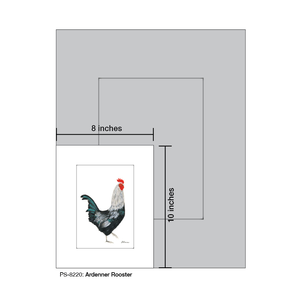 Ardenner Rooster, Print (#8220)