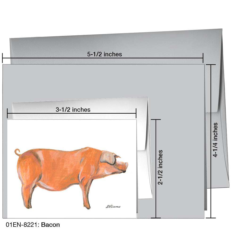 Bacon, Greeting Card (8221)