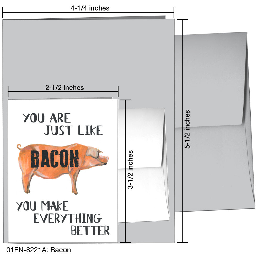 Bacon, Greeting Card (8221A)