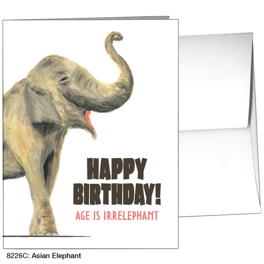 Asian Elephant, Greeting Card (8226C)