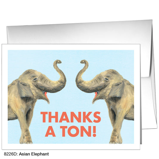 Asian Elephant, Greeting Card (8226D)