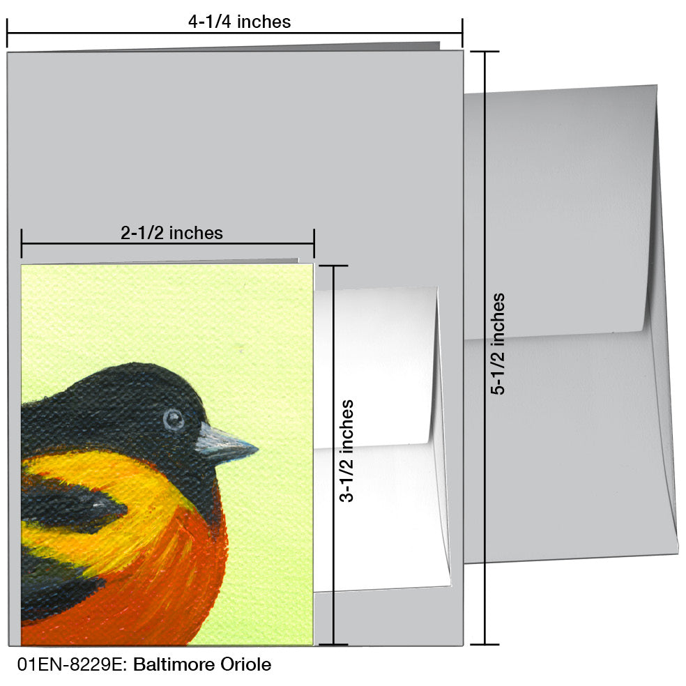 Baltimore Oriole, Greeting Card (8229E)