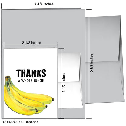 Bananas, Greeting Card (8237A)