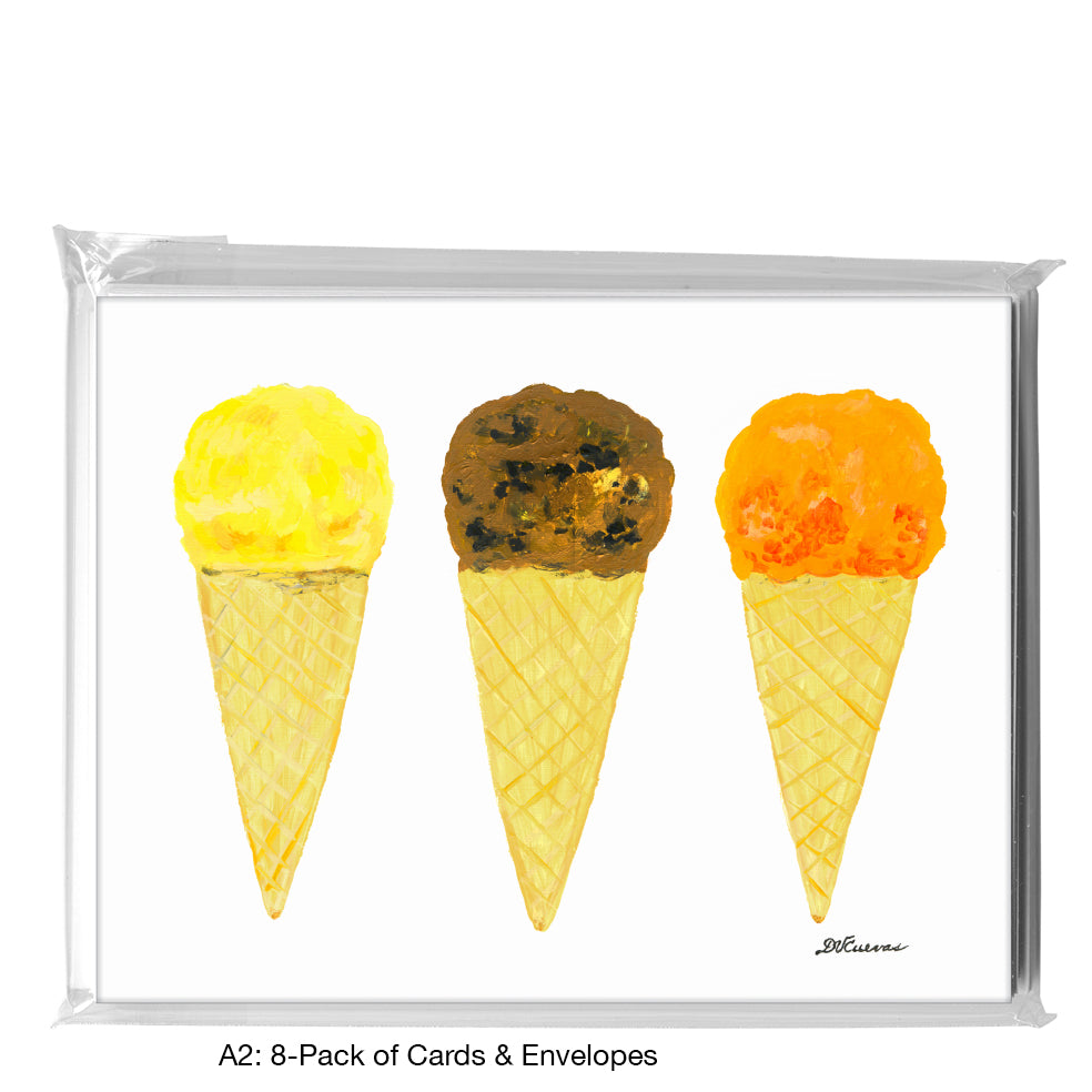 Ice Cream Cone, Greeting Card (8243)