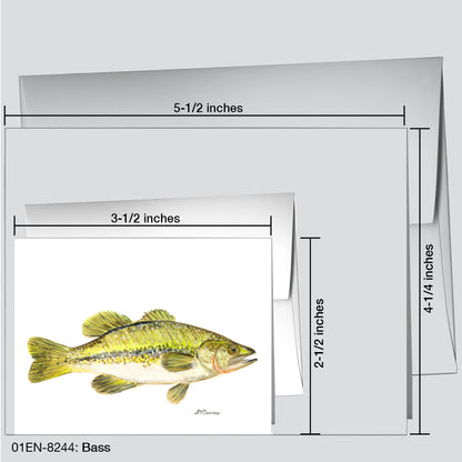 Bass, Greeting Card (8244)