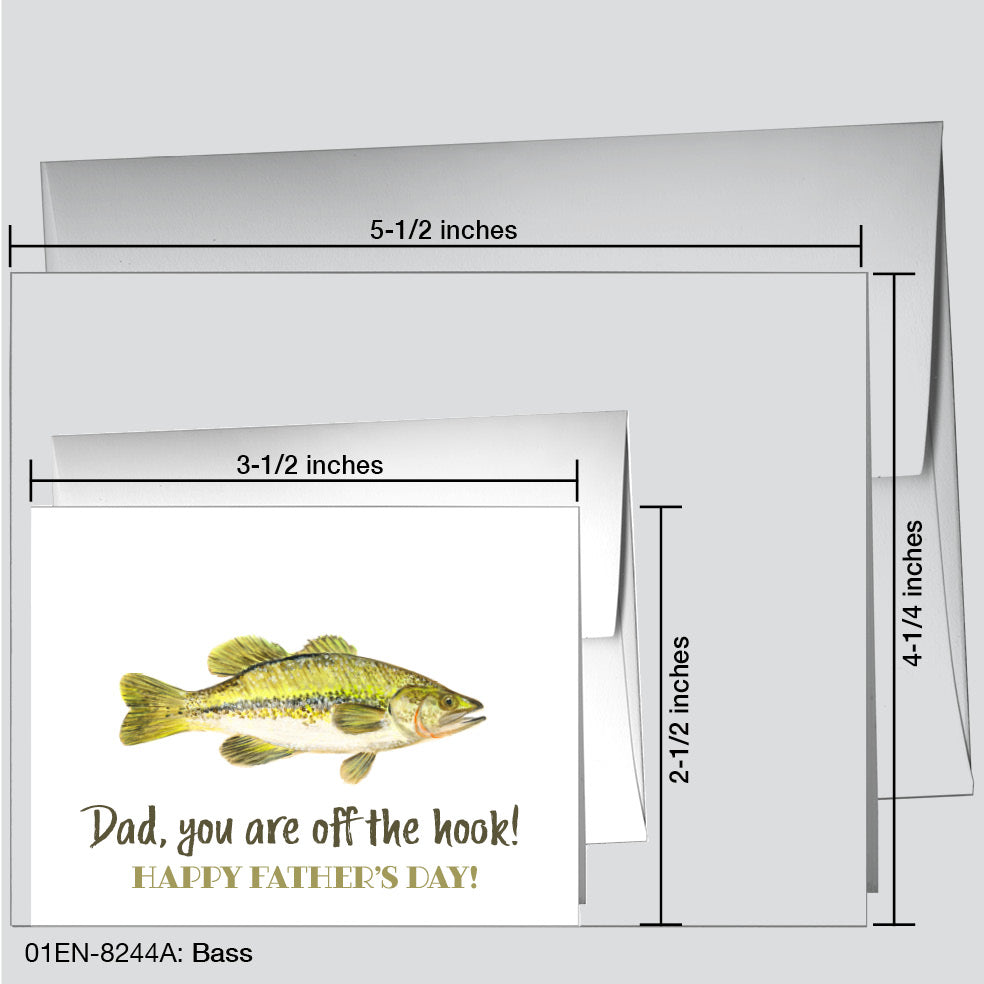 Bass, Greeting Card (8244A)