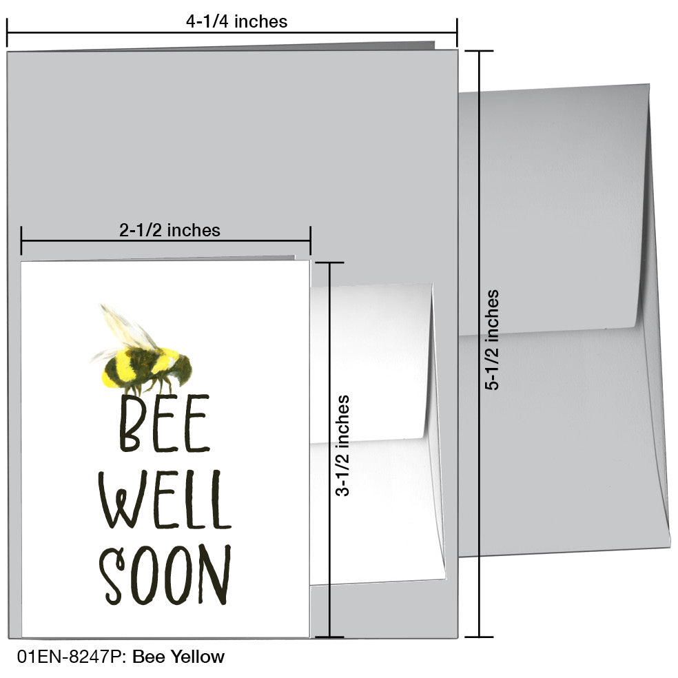 Bee Yellow, Greeting Card (8247P)