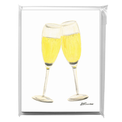 Champagne Glasses, Greeting Card (8256)