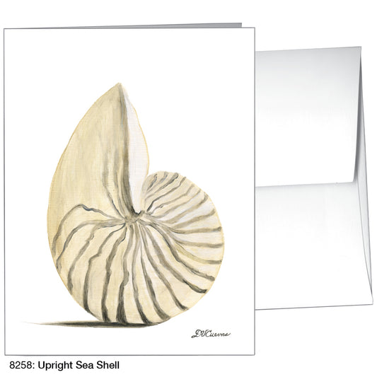 Upright Sea Shell, Greeting Card (8258)