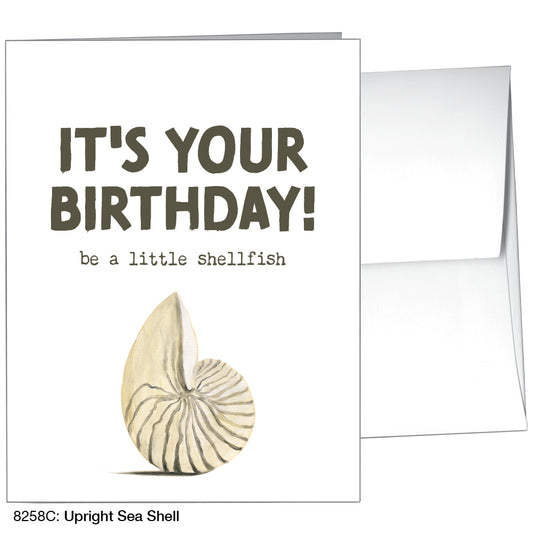 Upright Sea Shell, Greeting Card (8258C)