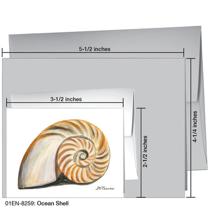 Ocean Shell, Greeting Card (8259)