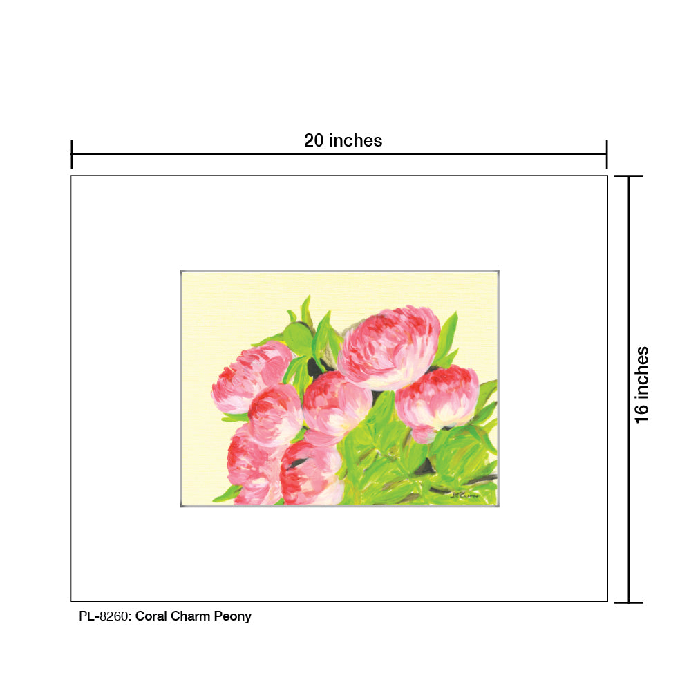 Coral Charm Peony, Print (#8260)