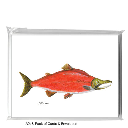 Sockeye Salmon, Greeting Card (8261)