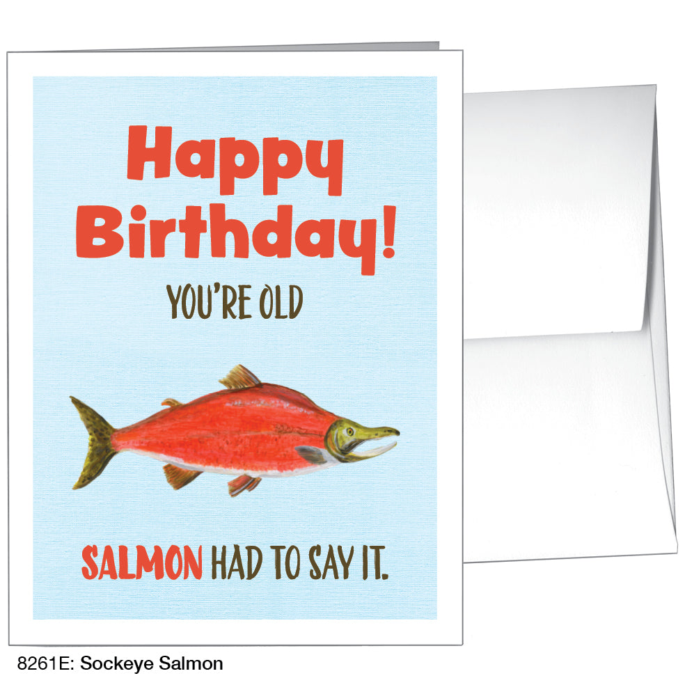 Sockeye Salmon, Greeting Card (8261E)