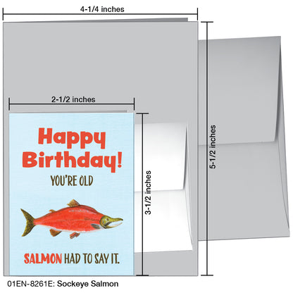 Sockeye Salmon, Greeting Card (8261E)