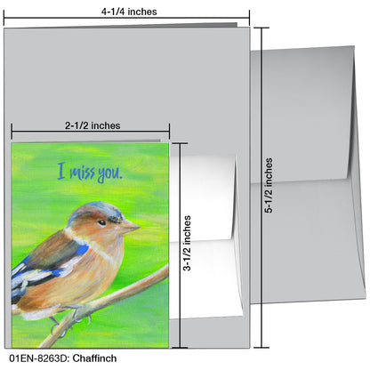 Chaffinch, Greeting Card (8263D)