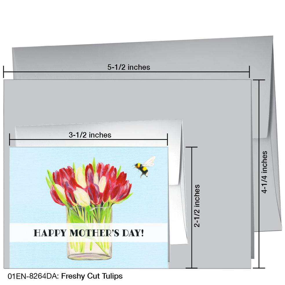 Freshly Cut Tulips, Greeting Card (8264DA)