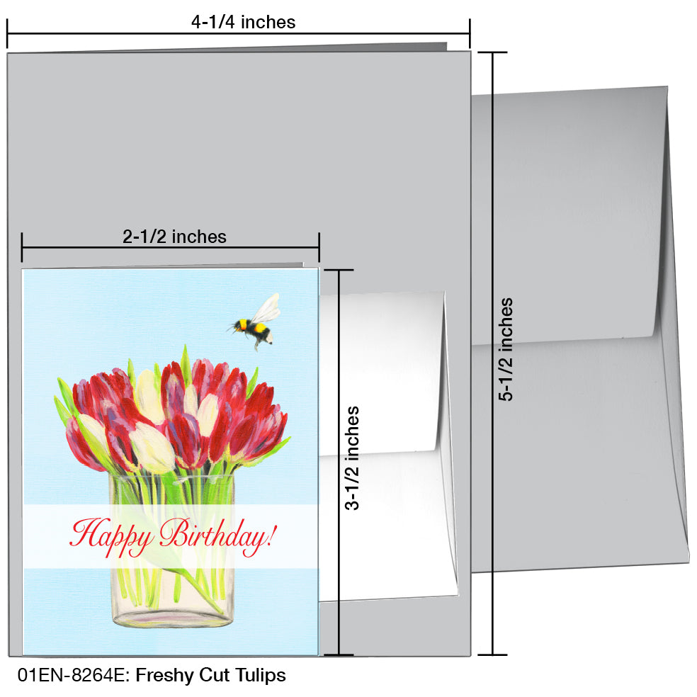 Freshly Cut Tulips, Greeting Card (8264E)