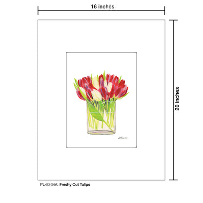 Freshly Cut Tulips, Print (#8264A)