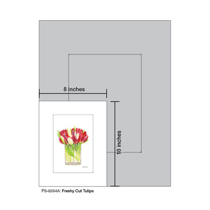 Freshly Cut Tulips, Print (#8264A)