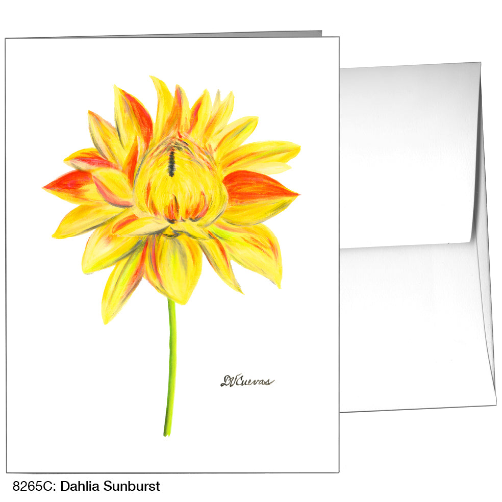 Dahlia Sunburst, Greeting Card (8265C)