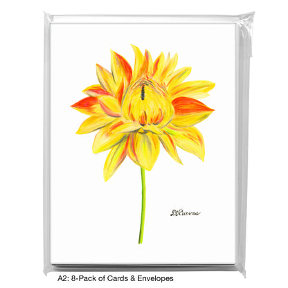 Dahlia Sunburst, Greeting Card (8265C)