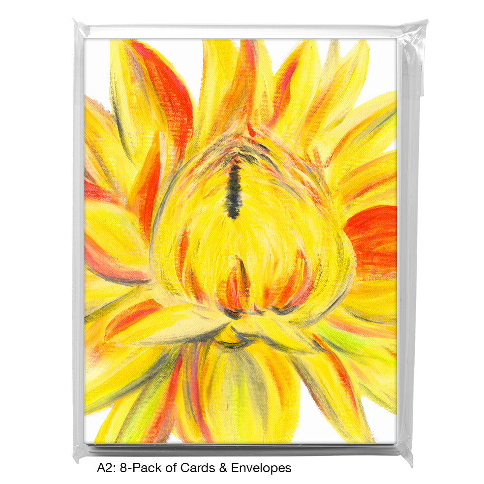 Dahlia Sunburst, Greeting Card (8265D)