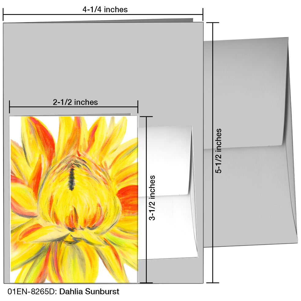 Dahlia Sunburst, Greeting Card (8265D)