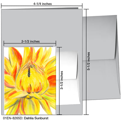 Dahlia Sunburst, Greeting Card (8265D)