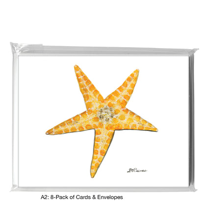 Starfish Shades Of Orange, Greeting Card (8268)