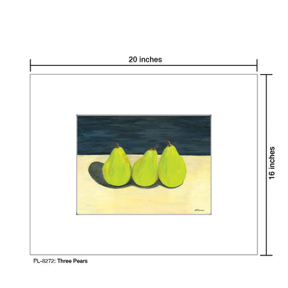 Three Pears, Print (#8272)