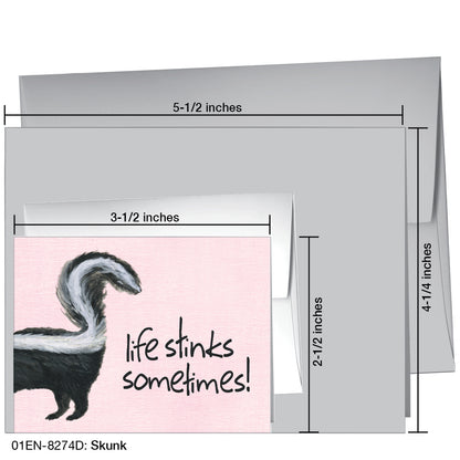 Skunk, Greeting Card (8274D)