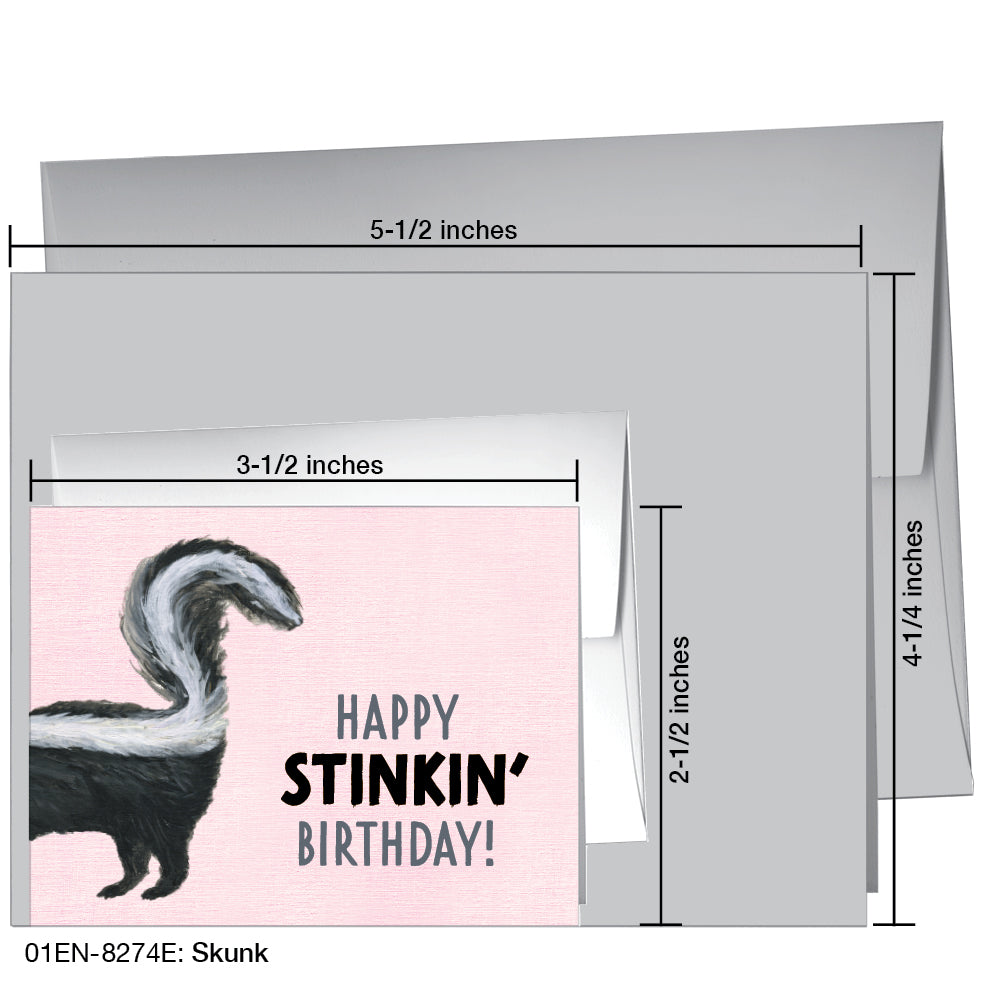 Skunk, Greeting Card (8274E)