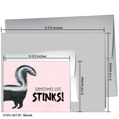 Skunk, Greeting Card (8274F)