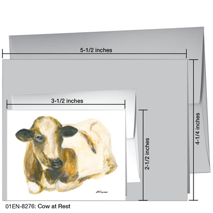 Cow At Rest, Greeting Card (8276)