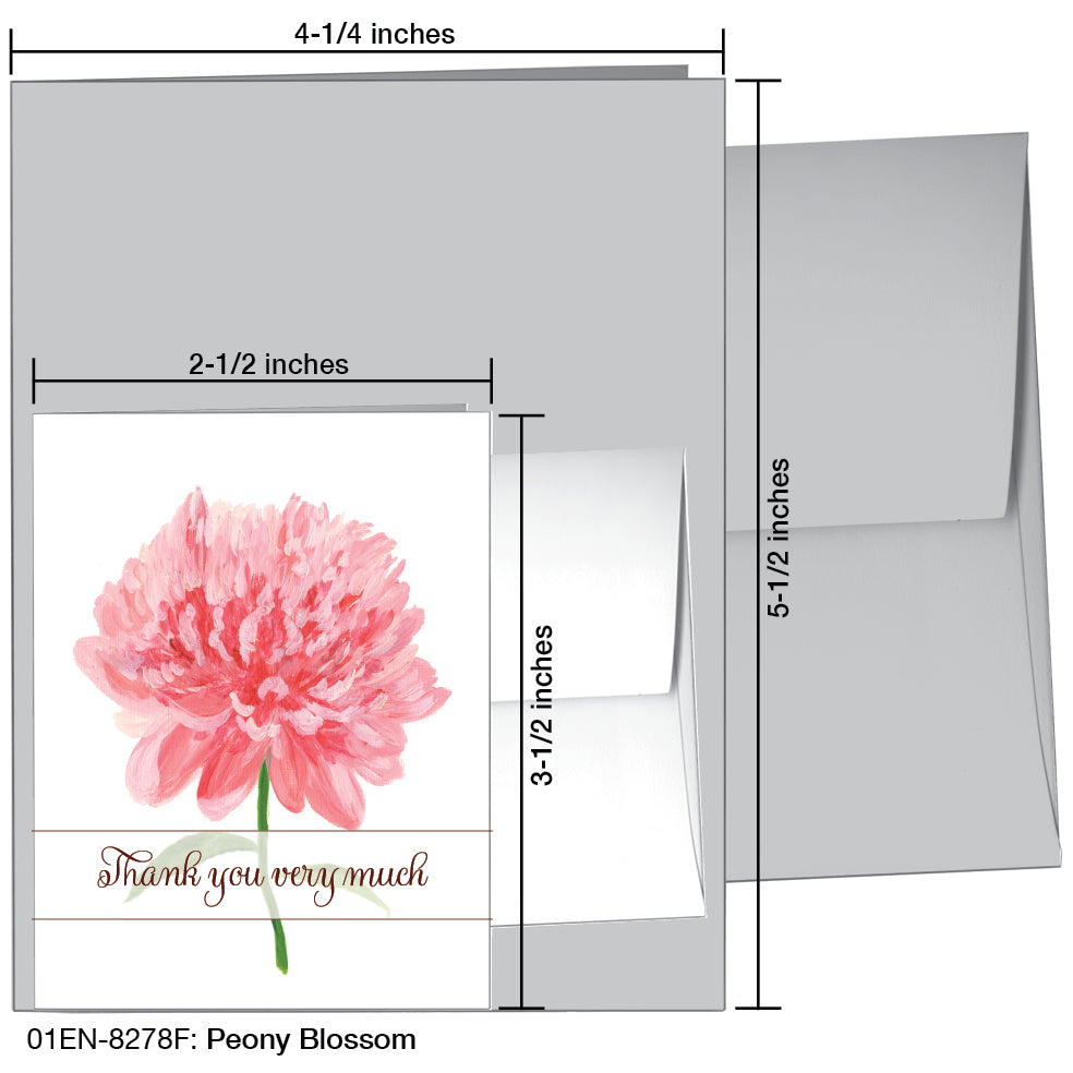 Peony Blossom, Greeting Card (8278F)