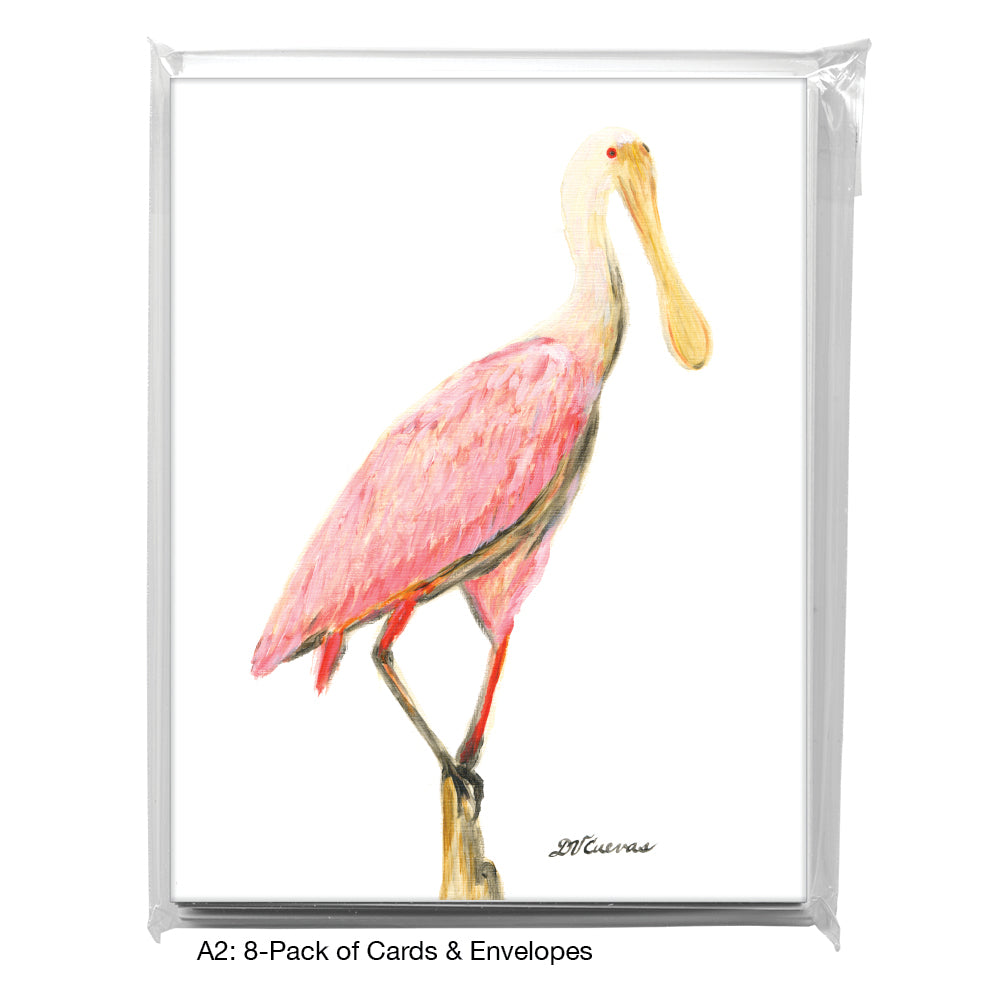 Roseate Spoonbill, Greeting Card (8289)