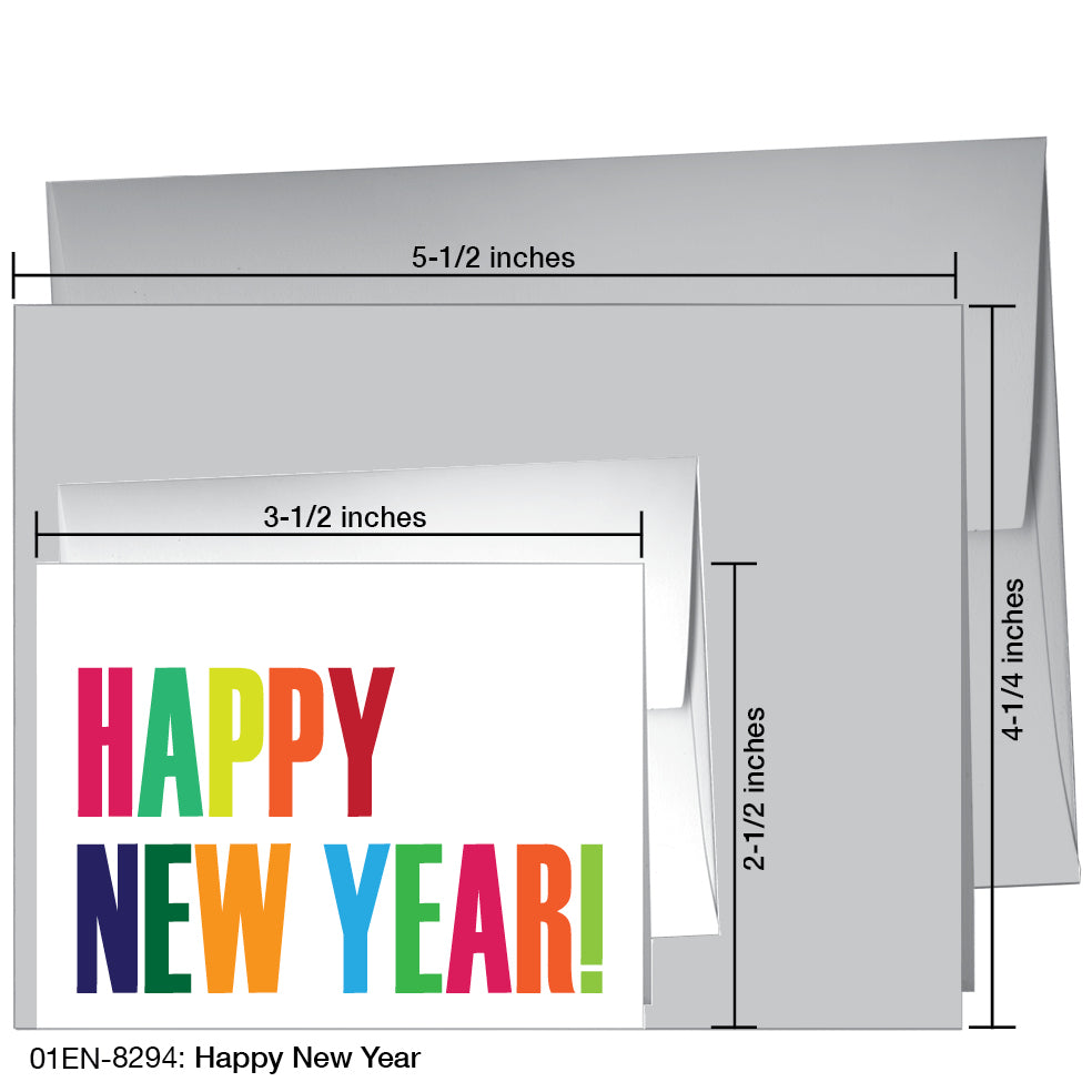 Happy New Year, Greeting Card (8294)