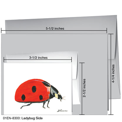 Ladybug Side, Greeting Card (8300)