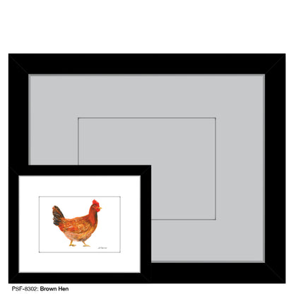 Brown Hen, Print (#8302)