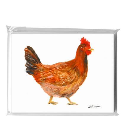 Brown Hen, Greeting Card (8302)