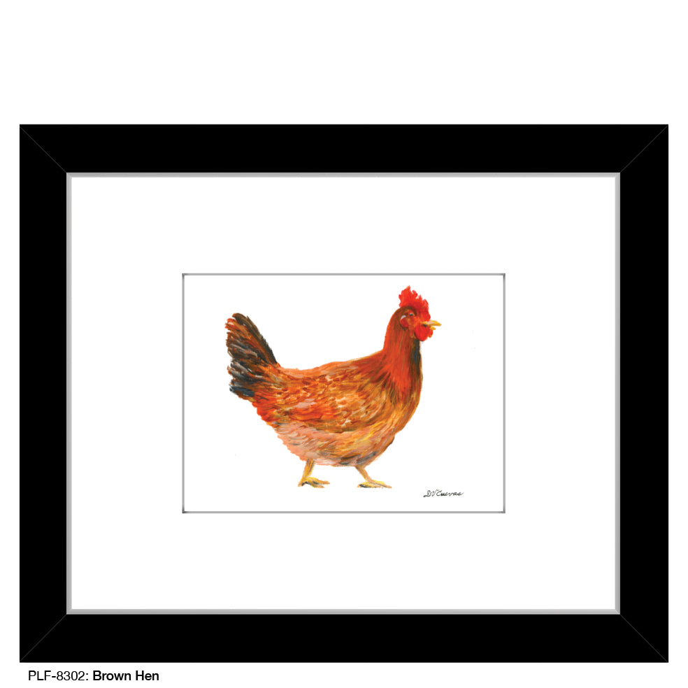 Brown Hen, Print (#8302)