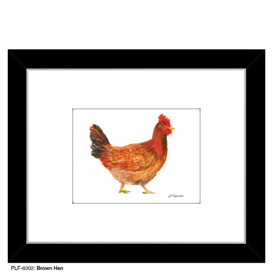 Brown Hen, Print (#8302)