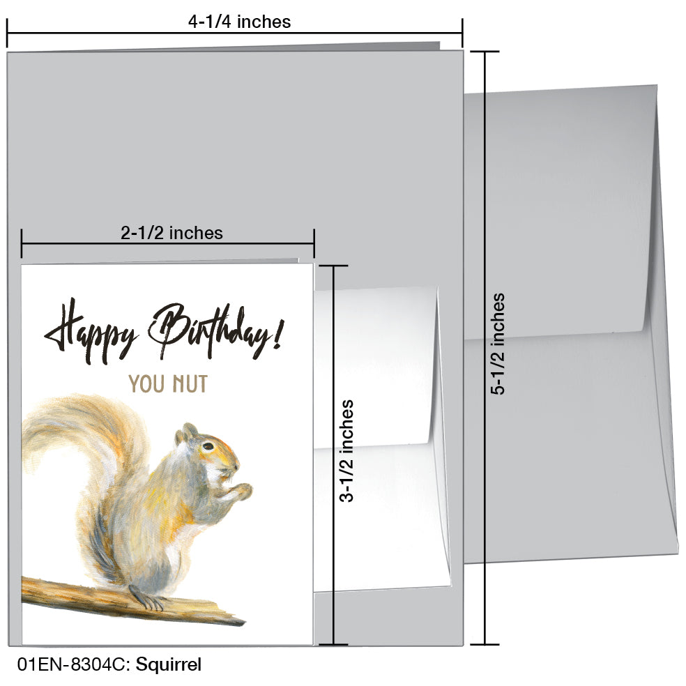 Squirrel, Greeting Card (8304C)